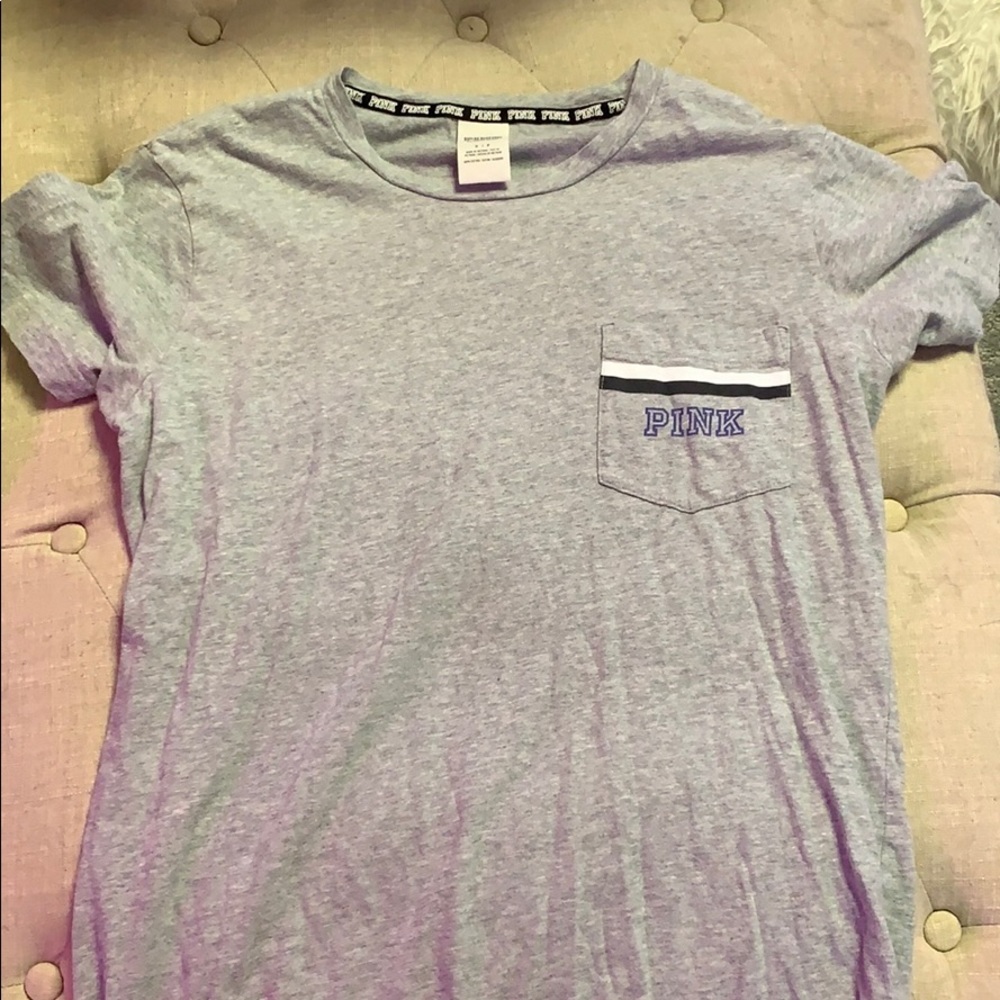 PINK grey t-shirt